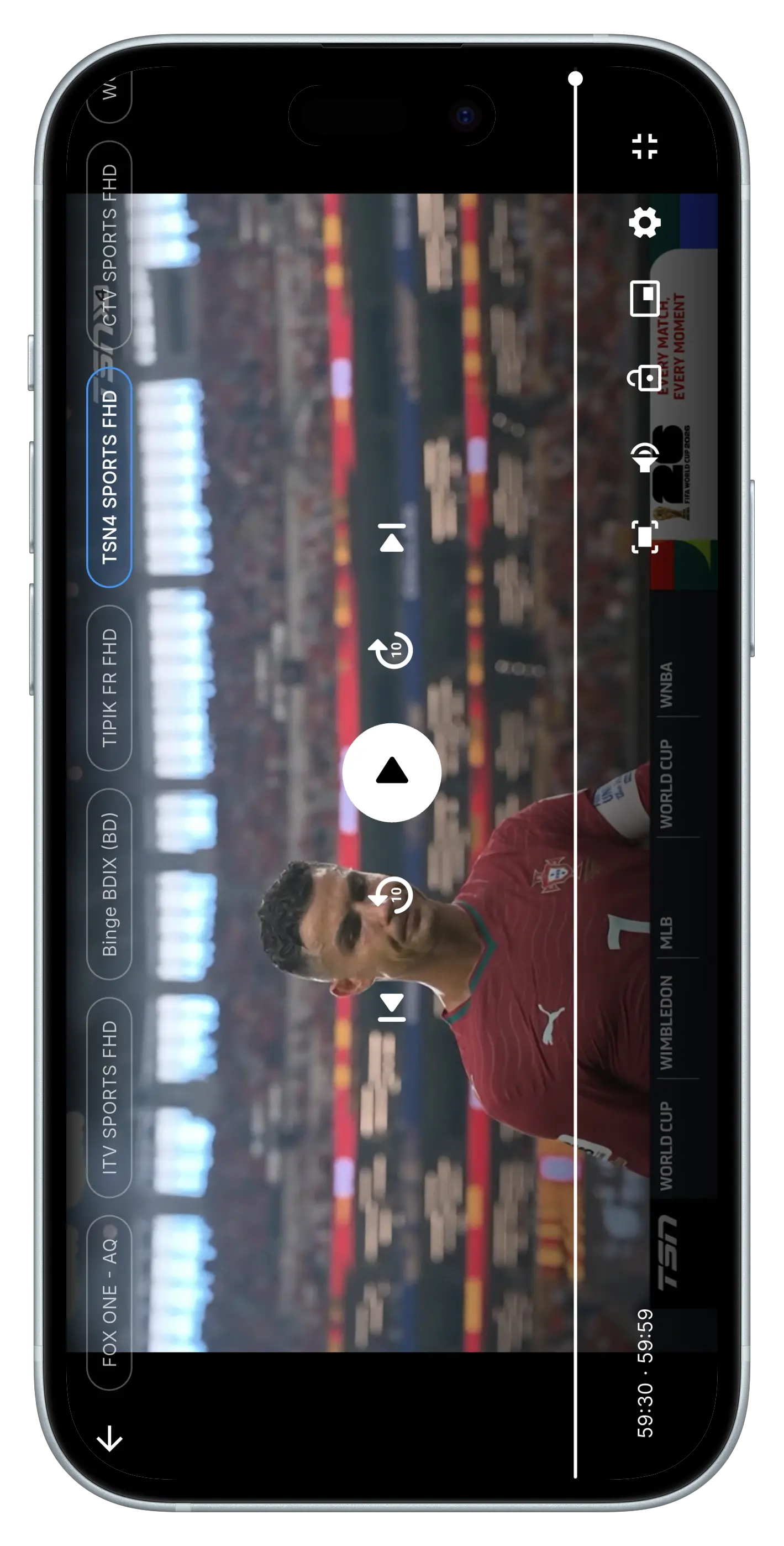 Live Stream Player Screen